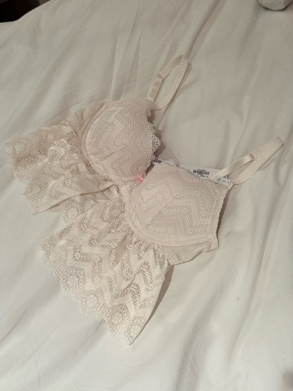 Lace Bralette Camisole in Cream - Women Intimates